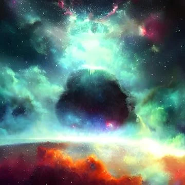 Beautiful Abstract Illustration Of Space イラスト素材