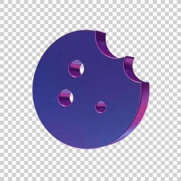 Beautiful abstract illustrations Blue Cookie symbol icons Stock Illustration