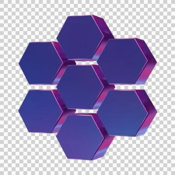 Beautiful abstract illustrations Blue Hive symbol icons Illustrazione stock