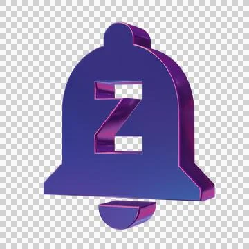 Beautiful abstract illustrations Blue Notifications Paused.bell symbol icons Stock Illustration