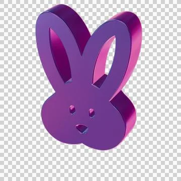 Beautiful abstract illustrations Blue Rabbit symbol icons Stock Illustration