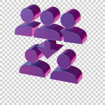 Beautiful abstract illustrations Blue Reduce Capacity symbol icons Stock Illustration