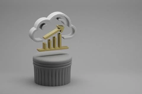 Beautiful abstract illustrations Cloud Database Server Analytics symbol icons Illustration