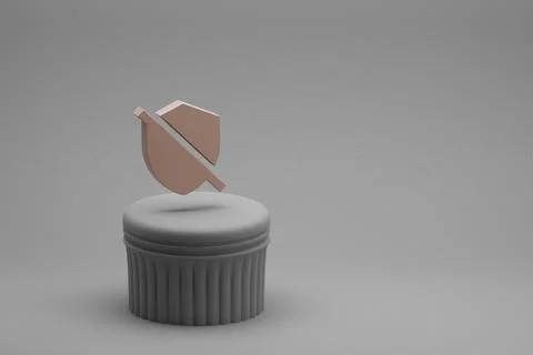 Beautiful abstract illustrations Remove Moderator symbol icons on a column an Stock Illustration