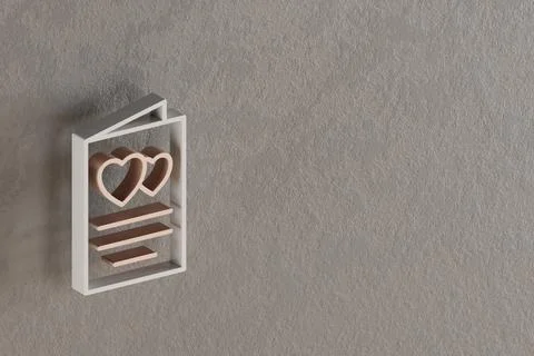 Beautiful abstract illustrations Withe and Golden Wedding Invitation with hea Stock Illustration