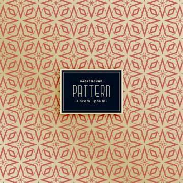 Beautiful abstract islamic style pattern Stock Illustration