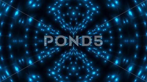 Beautiful abstract kaleidoscope - fractal blue light, 3d render backdrop Stock Illustration
