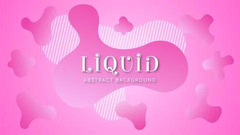 Beautiful Abstract Liquid Background with Editable Text Style, Sweet Pink a.. Illustrazione stock