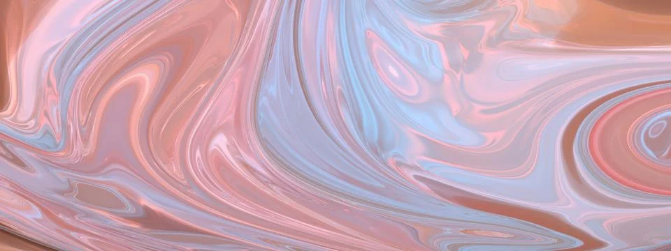 Beautiful abstract liquid gradient background with blurred waves. Stock Illustration
