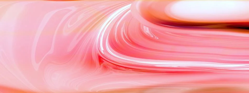 Beautiful abstract liquid gradient background with blurred waves. Stock Illustration
