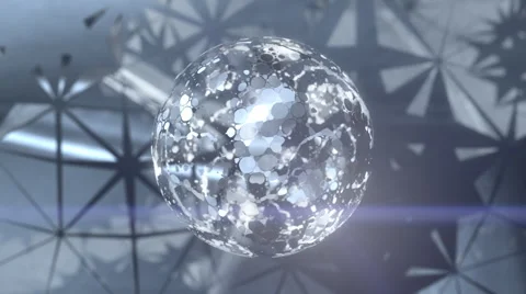Beautiful Abstract Mirrorball. Stock Footage 63616002