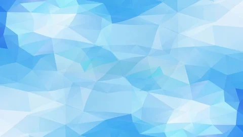 Beautiful abstract mosaic of triangles with light and dark blue luminance Stock Footage 128350794