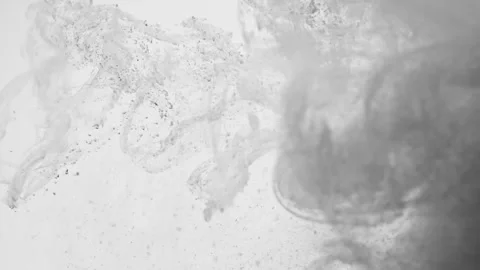Beautiful abstract movement of particles on a light background Vídeo Stock 266032655