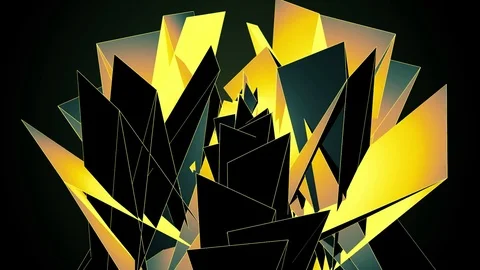 Beautiful Abstract Multicolored Polygonal Surface Moving In 3d Animation. Dar 動画素材 82442157