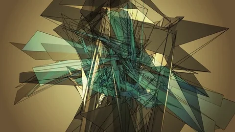 Beautiful Abstract Multicolored Polygonal Surface Moving In 3d Animation. Bri Vídeo Stock 82450343