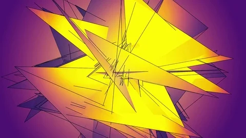 Beautiful Abstract Multicolored Polygonal Surface Moving In 3d Animation. Bri 스톡 동영상 82496250