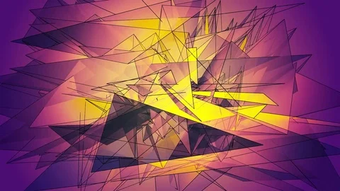 Beautiful Abstract Multicolored Polygonal Surface Moving In 3d Animation. Bri 스톡 동영상 82498834