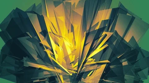 Beautiful Abstract Multicolored Polygonal Surface Moving In 3d Animation. Bri 動画素材 82536712
