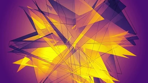 Beautiful abstract multicolored polygonal surface moving in animation. Bright Video stock 82798552