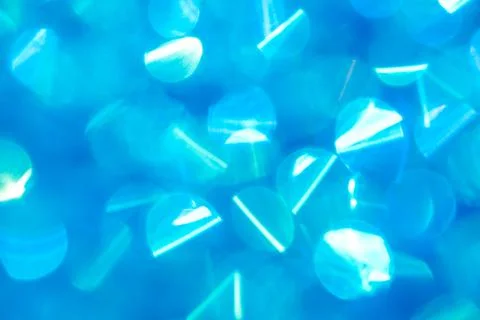 Beautiful abstract pattern with blue festive bokeh. Bright blurred background Foto stock