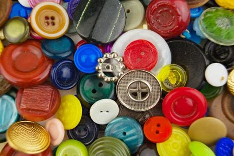 Beautiful abstract pattern of buttons on background Stock Photos