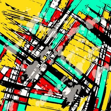 Beautiful abstract pattern psychedelic graffiti Stockillustratie