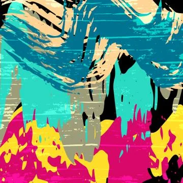 Beautiful abstract pattern psychedelic graffiti Stock Illustration