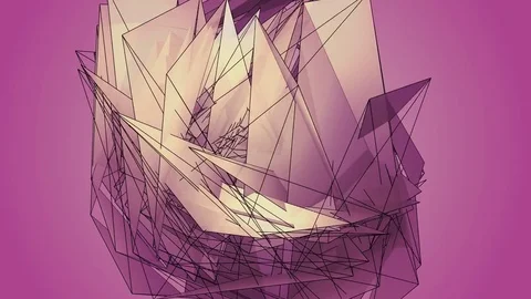 Beautiful abstract pink polygonal. 動画素材 82593216