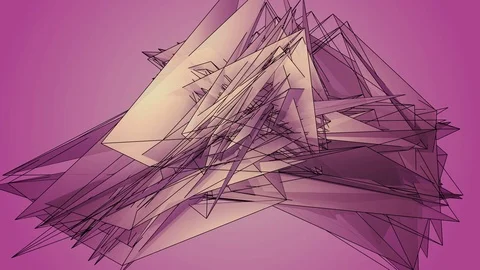Beautiful abstract pink polygonal. Stock-Footage 82647332