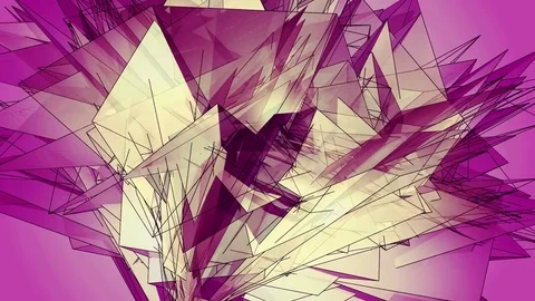 Beautiful abstract pink polygonal. 库存影片 82705355