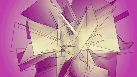 Beautiful abstract pink polygonal. Stock-Footage 82779462