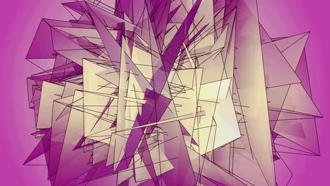 Beautiful abstract pink polygonal. Stock-Footage 82780656