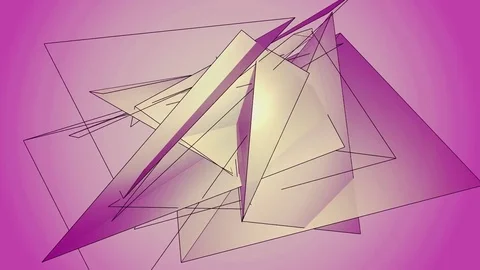 Beautiful abstract pink polygonal. Video stock 82787397