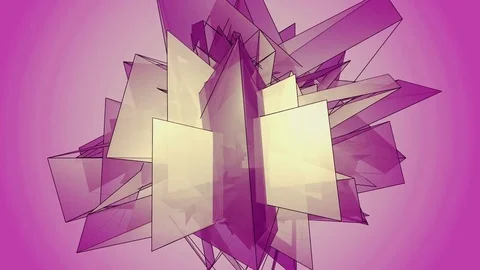 Beautiful abstract pink polygonal. Video stock 82794184
