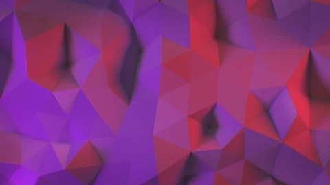 Beautiful Abstract Polygonal Surface Morphing in Multi-Colored Light Looped 3d Stock Footage 104052831