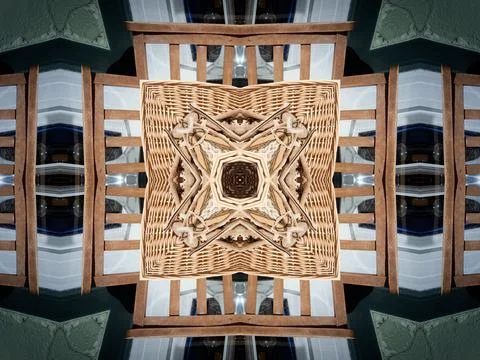 Beautiful abstract repeat pattern of architectural and decorative elements for Foto stock