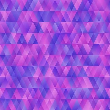 Beautiful abstract seamless background pattern with Blue, pink and purpletria Stock Illustration