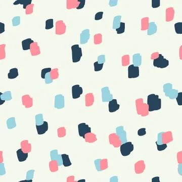 Beautiful abstract seamless pattern. Handcrafted artistic style. Stock Illustration