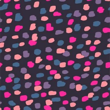 Beautiful abstract seamless pattern. Handcrafted artistic style. Stock Illustration