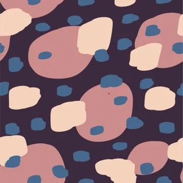 Beautiful abstract seamless pattern. Handcrafted artistic style. Stock Illustration