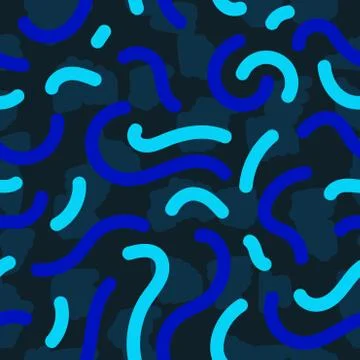 Beautiful abstract seamless pattern. Handcrafted artistic style. Stock Illustration