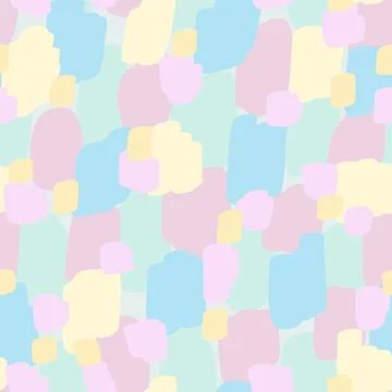 Beautiful abstract seamless pattern. Handcrafted artistic style. Stock Illustration