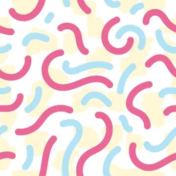 Beautiful abstract seamless pattern. Handcrafted artistic style. Illustrazione stock