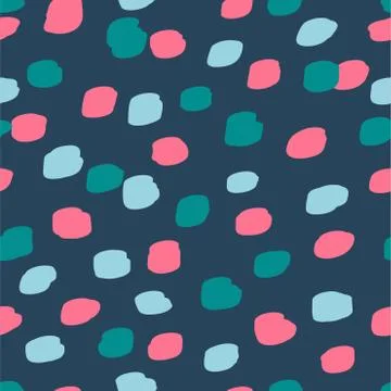 Beautiful abstract seamless pattern. Handcrafted artistic style. Stock Illustration