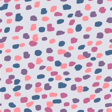 Beautiful abstract seamless pattern. Handcrafted artistic style. Stock Illustration
