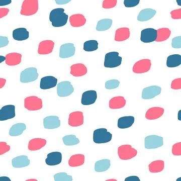 Beautiful abstract seamless pattern. Handcrafted artistic style. Stock Illustration