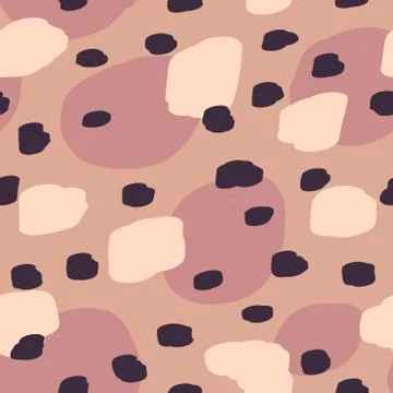 Beautiful abstract seamless pattern. Handcrafted artistic style. Illustrazione stock