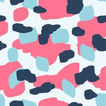 Beautiful abstract seamless pattern. Handcrafted artistic style. Illustrazione stock