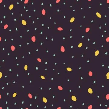 Beautiful abstract seamless repeating pattern. Hand painted artistic style. Stock Illustration