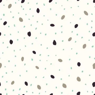 Beautiful abstract seamless repeating pattern. Hand painted artistic style. Illustrazione stock